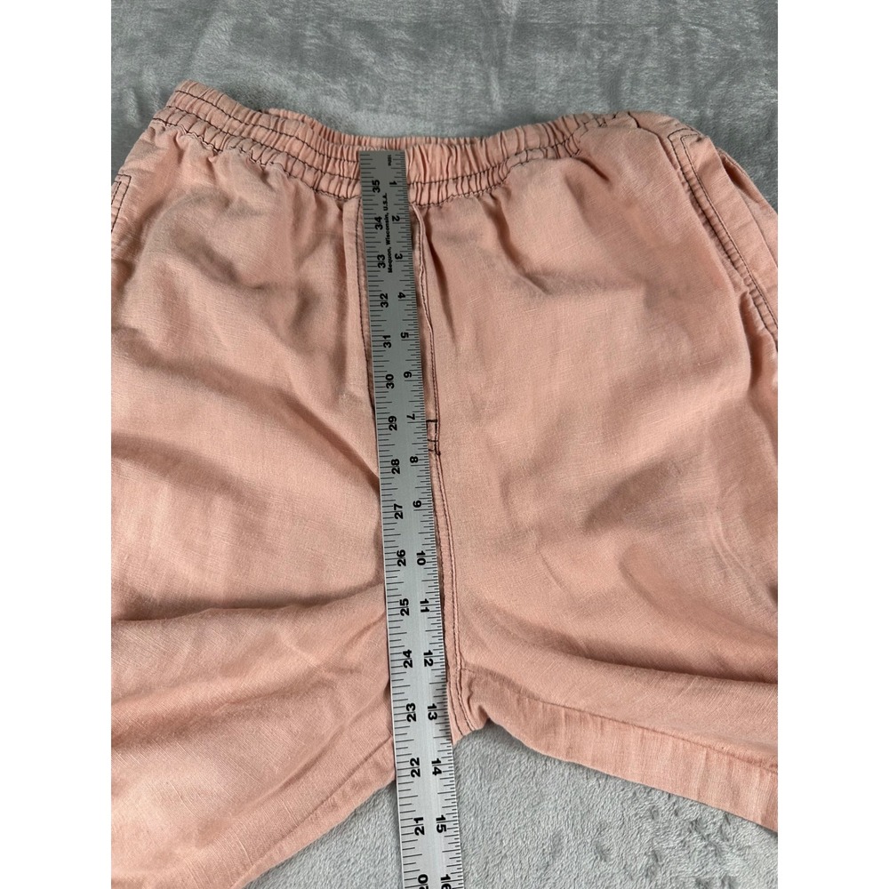 Zara Wide Leg Pants Womens S Pink Linen Blend Boho Coastal Beachy Trousers New - Picture 6 of 9